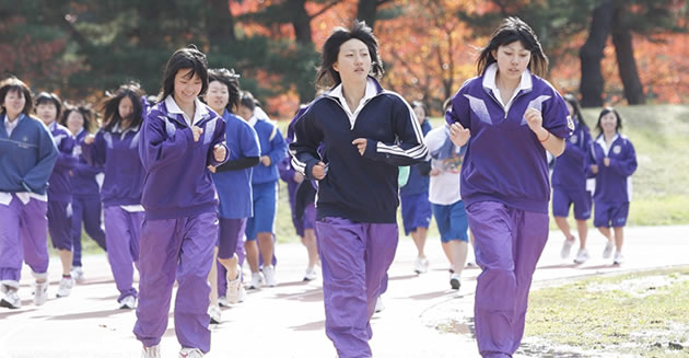 女子のスタート直後