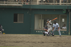 照井選手のタイムリー2塁打