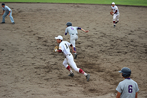 多々野選手の盗塁