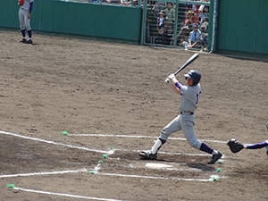 武田大生選手のタイムリー2塁打
