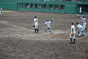 続いて逆転ホームする千葉選手