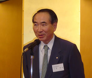 ご来賓祝辞の宮澤会頭