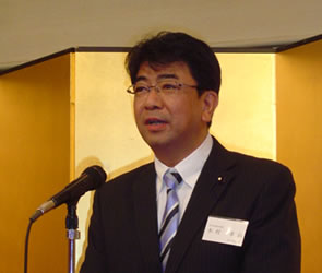 乾杯のご発声の木村県議